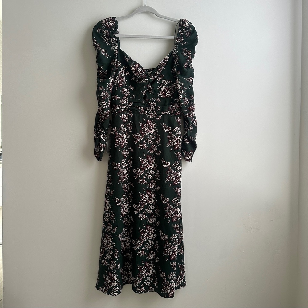 Astr Floral Black Dress